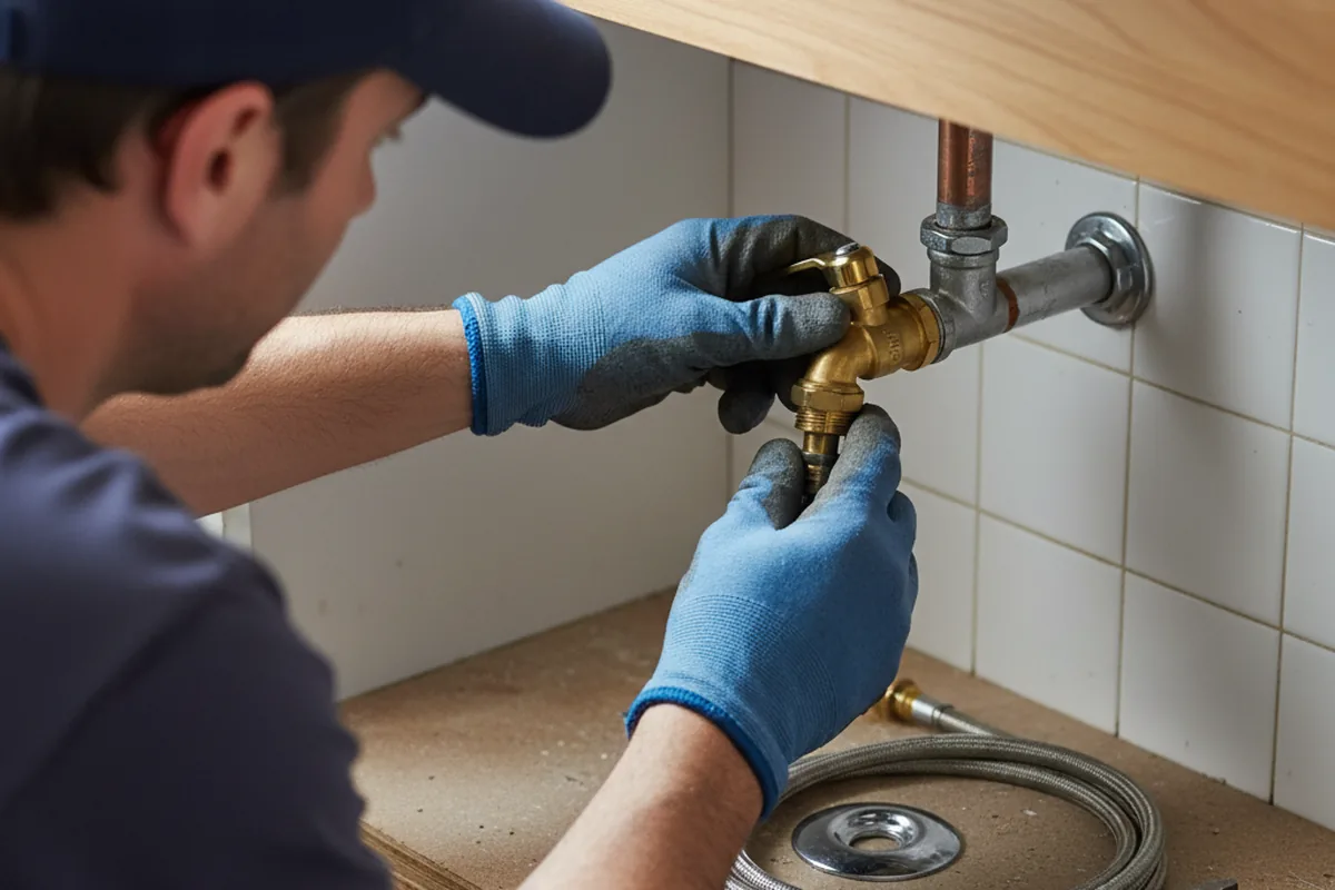 Shutoff valve and fitting work during Repiping in Woodward